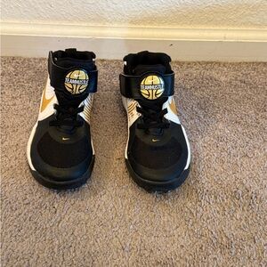 Nike Black and Gold Sneakers High-Top Performance